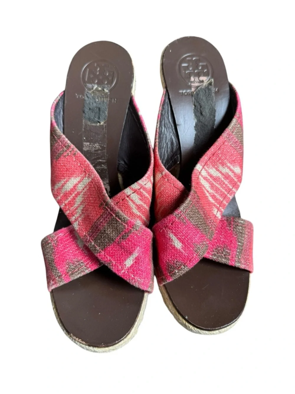 Tory Burch Kristen espadrille wedge sandal size 8